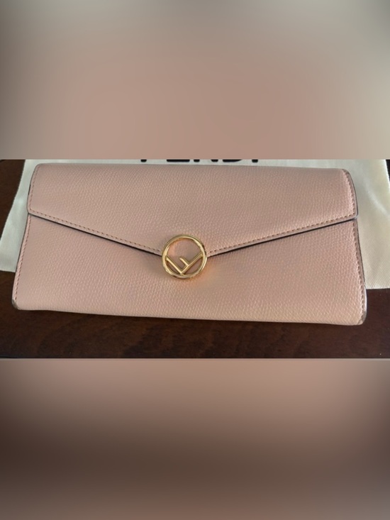 Fendi Handbags - FENDI Authentic Pink nude leather long continental Wallet
